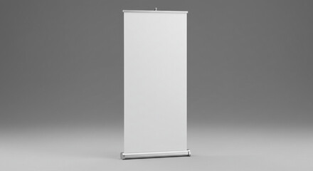 Blank Retractable Banner Stand Trade Show Display Advertising Roll Up
