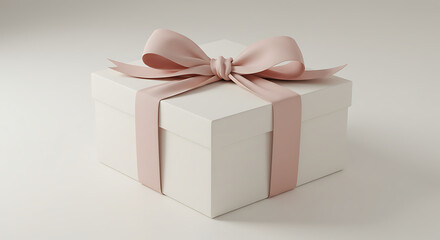 Obraz premium gift box with gold ribbon