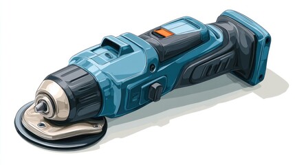 Versatile cordless drill-grinder tool