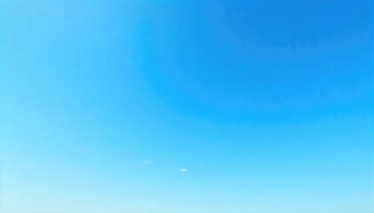 Fototapeta premium Clear, vibrant blue sky, perfect for backgrounds Vast expanse of cloudless daytime sky , background, cloudless