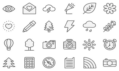 set of icons for web design