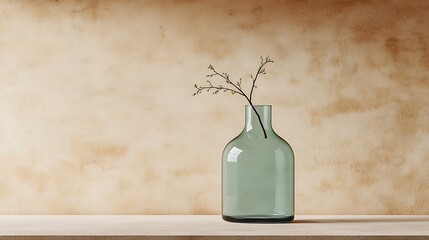 Simple vase with small branch