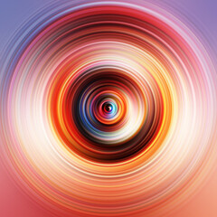 Colorful radial motion effect. Abstract rounded background. Color curves and sphere. Multi color gradient rings and circles wallpaper. Colored texture backdrop and banner.