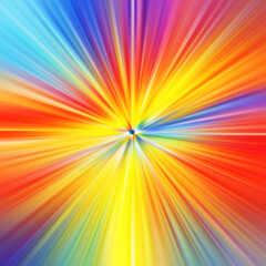 Obraz premium Colorful zoom motion effect. Abstract background. Color lines. Colored texture backdrop and banner.