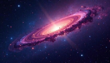 Fototapeta premium Distant galaxy cluster, thousands of galaxies , galaxy cluster, dark matter, dark energy