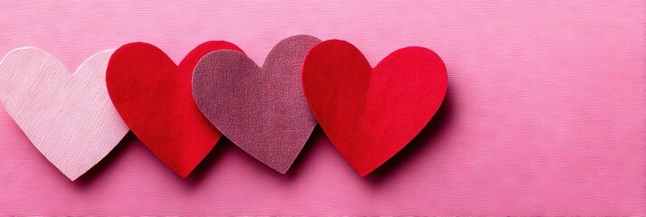 Fototapeta premium valentines day isolated on solid background 