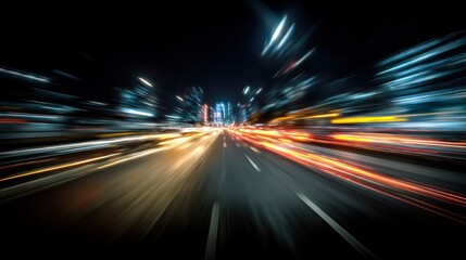 Night City Drive: A Motion Blur Masterpiece