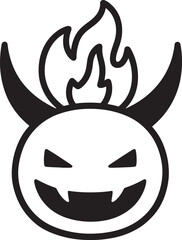 Halloween Silhouette Vector icon