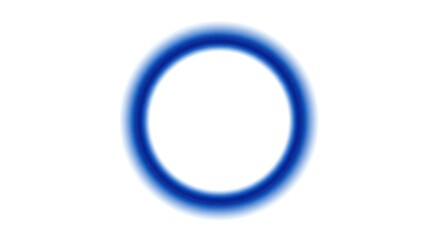 Blue circle on white background with blurred edges.