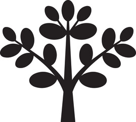 vector tree silhouette