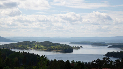fjord and mountains