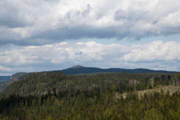 clouds over the mountains