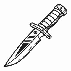 Knife Icon Vector. Adobe Illustrator Artwork