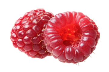 Juicy Red Raspberries Fresh, Ripe, and Ready to Eat