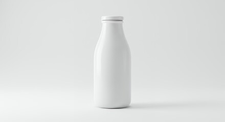 Blank white bottle mockup