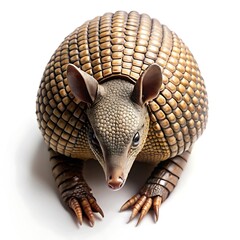 Close-up of a Baby Armadillo in Natural Habitat on with background