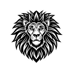 lion head tattoo inspo silhouette vector