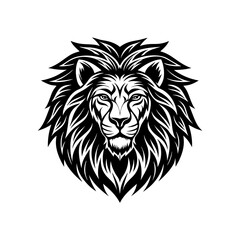 lion head tattoo inspo silhouette vector