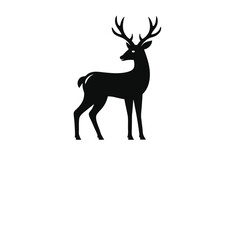 a-vector-of-deer-vector-design-on-white-background.eps