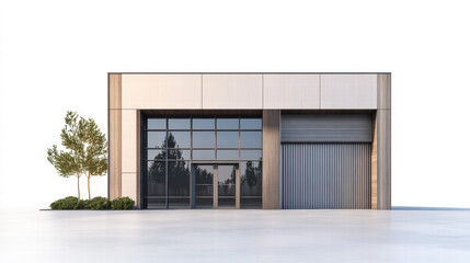 Modern Architecture: A minimalist building's facade, showcasing clean lines, a glass facade, and a sleek design, representing the essence of contemporary architecture.