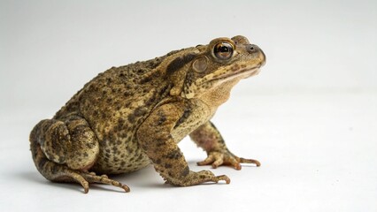 Common Toad on studio background
