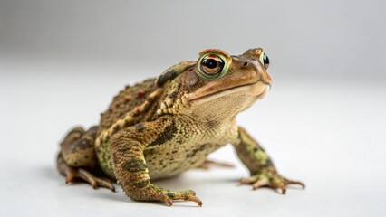 Fototapeta premium Common Toad on studio background 