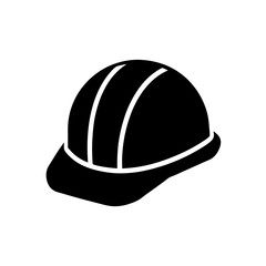 construction helmet icon on white background  .svg