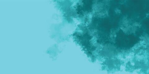 Diffused Abstract Motion of Fog in Cyan and Teal Pigments

