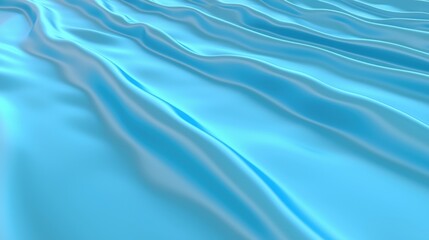 Obraz premium A blue fabric with ripples and folds.