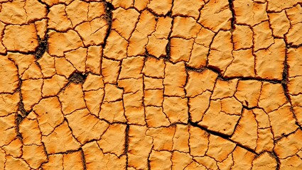 Extreme Dryness Earth Cracks Soil Surface Brown Texture Background Full Frame