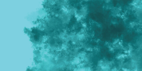 Mist and Fog in Blue-Green Shades Rolling Calmly in Visual Waves

