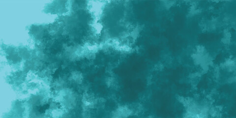 Soft Oceanic Vapor Blending in Artistic Blue-Green Tones on Canvas

