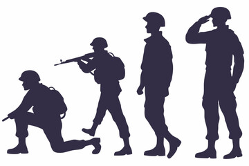 silhouettes of people