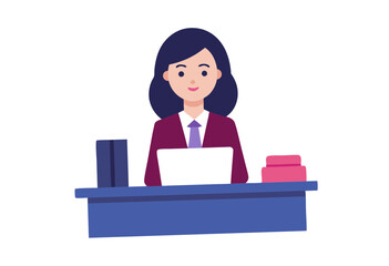 business woman in office