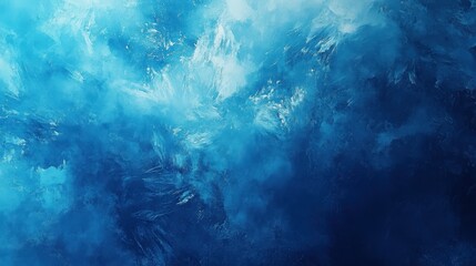 Obraz premium Chill Frosted Blue Atmosphere. Tranquil Ice-Colored Background Evoking a Cool Winter Environment