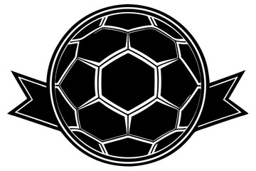 Obraz premium Soccer ball black silhouette vector design with transparency background, soccer ball, silhouette, football, sport, vector, design, black, icon, ball, game, illustration, symbol, graphic, isolated