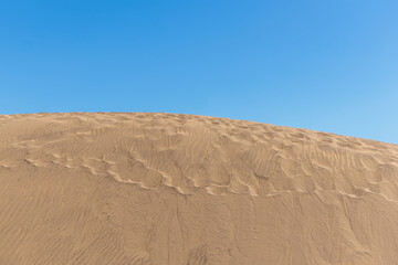Sand dunes Dunas de Maspalomas, Gran Canaria, Canary Islands