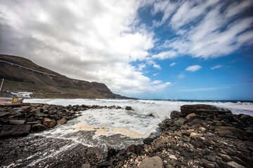 Coast near the town of Galdar, Gran Canaria, Canary Islands
