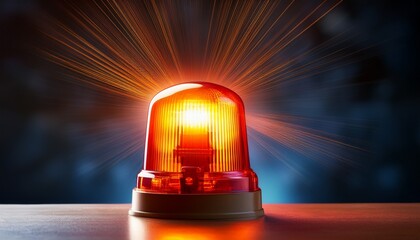 a flashing siren light emitting bright bursts typically used for emergency situations or to grab attention in urgent scenarios ideal for highlighting alerts or danger