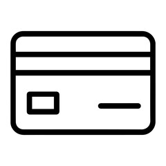 Credit card icon on white background vector
Vector icon