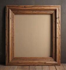 Rustic wood frame collage mockup, diverse image styles,  vintage,  illustration,  display