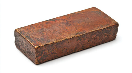 Copper Ingot: A close-up shot of a rectangular copper ingot, showcasing its rich, reddish-brown color and textured surface.