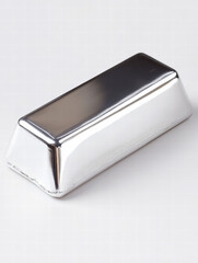 Silver Bullion: A close-up shot of a gleaming silver bullion bar, the embodiment of wealth, value, and investment. A symbol of security and prosperity. 