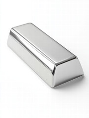 Shining Silver Bar: A close-up shot captures the polished sheen of a silver bar, showcasing its perfect form and reflecting a hint of light.