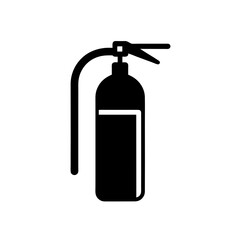 fire extinguisher icon on white background  
