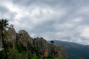 clouds over the mountains