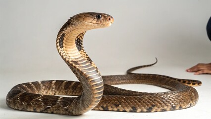 Fototapeta premium Congo Snake on studio background 