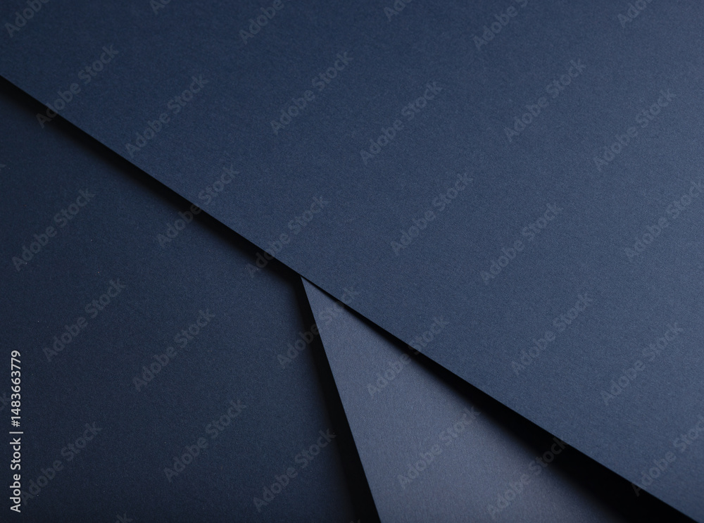 Poster premium dark blue paper texture with a matte finish. elegant, minimalistic geometric pattern with