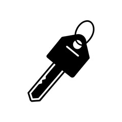 key with tag icon on white background