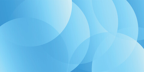 Abstract light blue background with circles. Minimal futuristic gradient shape background vector illustration eps10